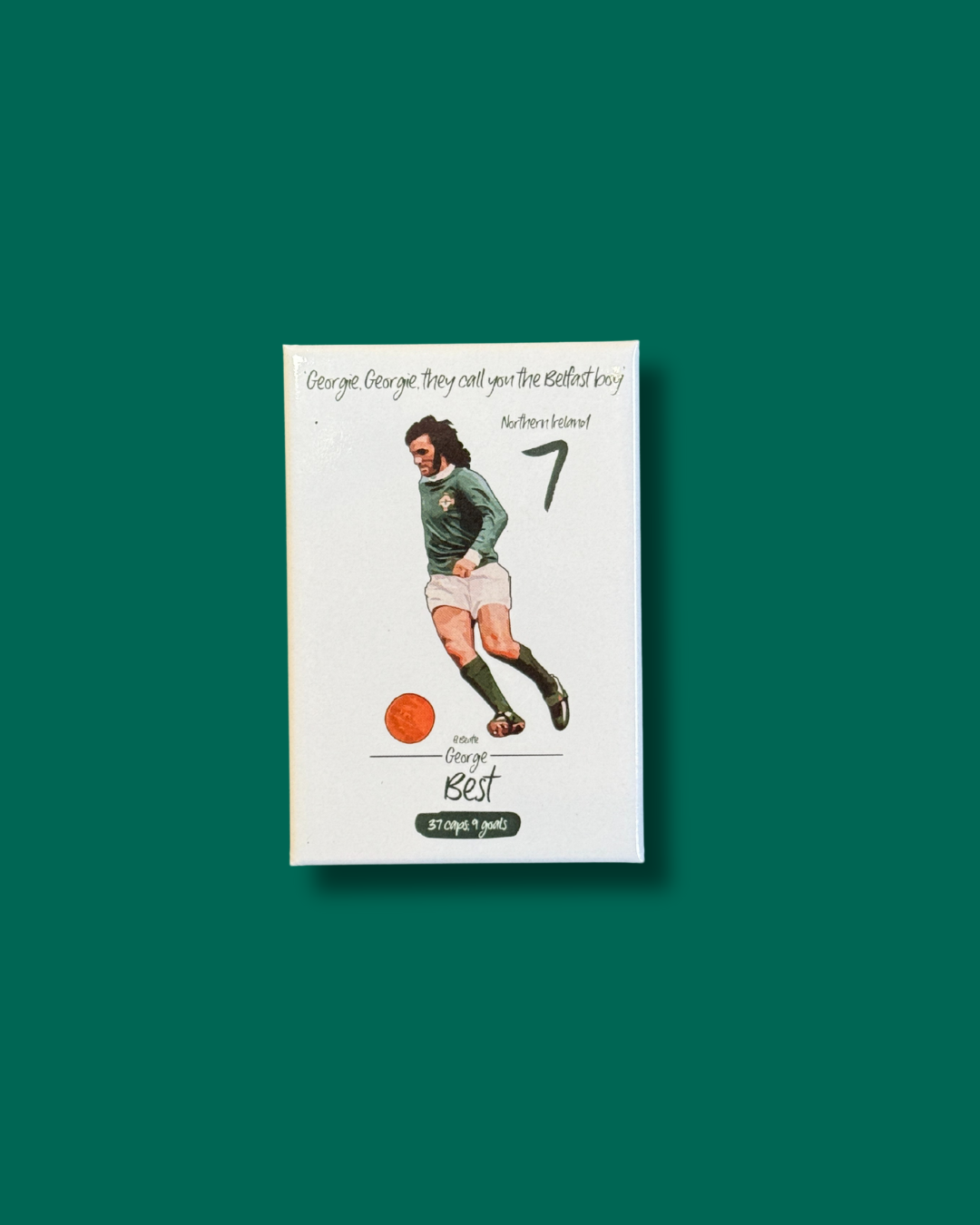 Northern Irish George Best Magnet – Born Bred