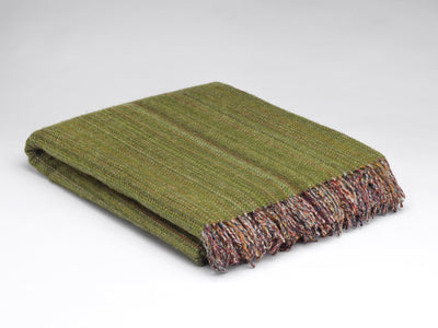 Meadow Green Heritage Tweed Throw