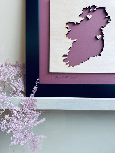 Personalised Wooden Ireland Maps