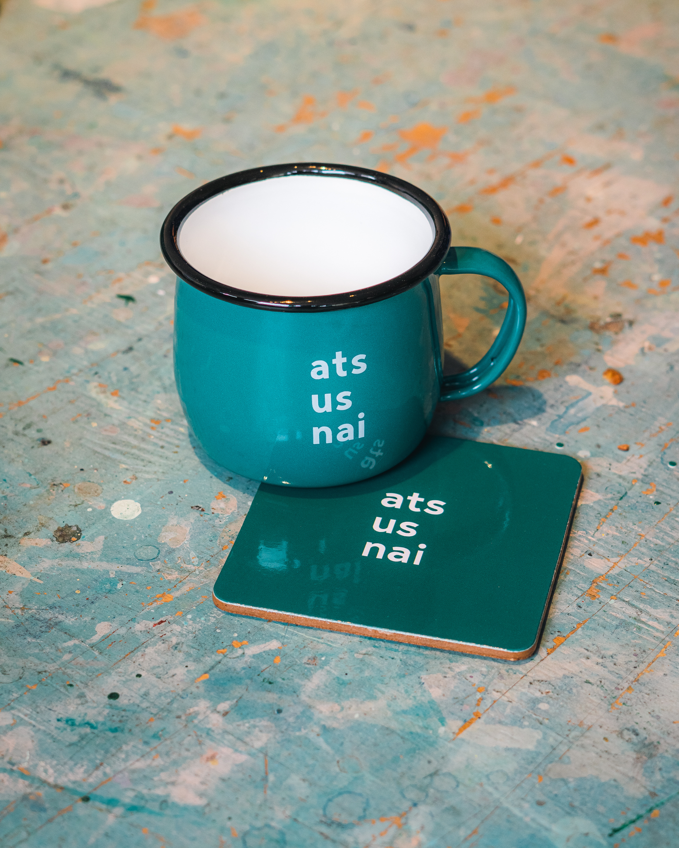 Ats Us Nai Green Mug & Coaster Set | Born & Bred