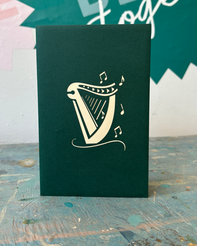 Harp Pop Up Card | Paper Bear
