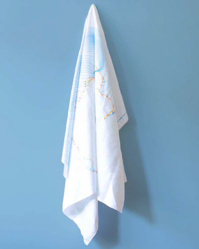 North Coast Map Beach Towel | Cowfield Design