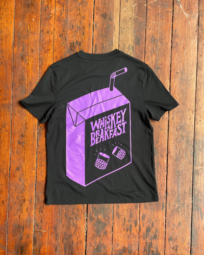 Black & Purple T-Shirt | Whiskey 4 Breakfast