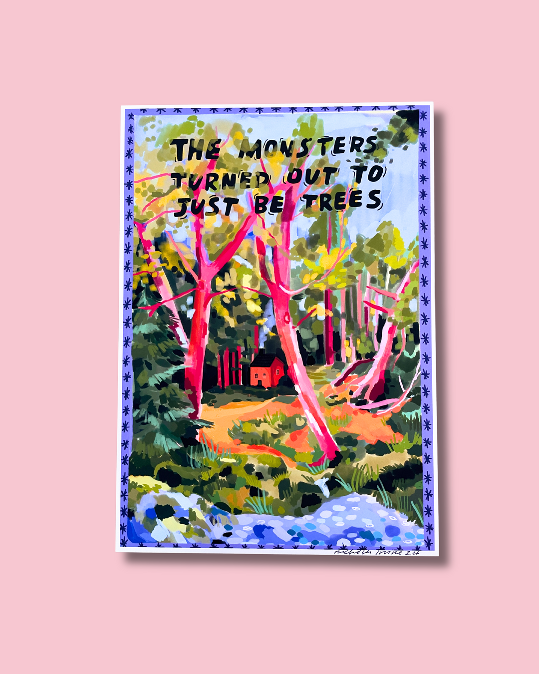 monsters turned out to be just trees The Monsters Taylor Swift Inspired Print