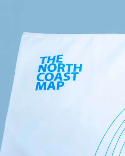 North Coast Map Beach Towel | Cowfield Design