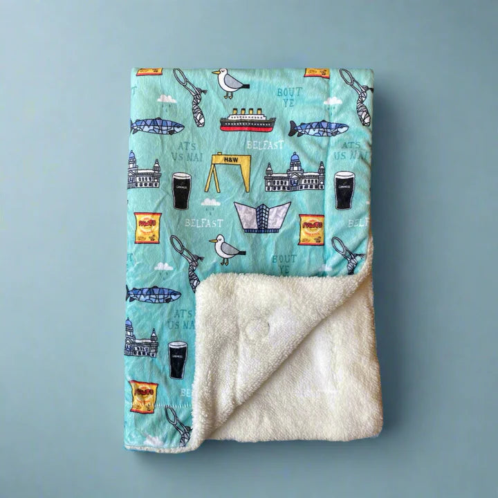 Dog Fleece Blanket | Mutts About Belfast | Murphy & Bailey