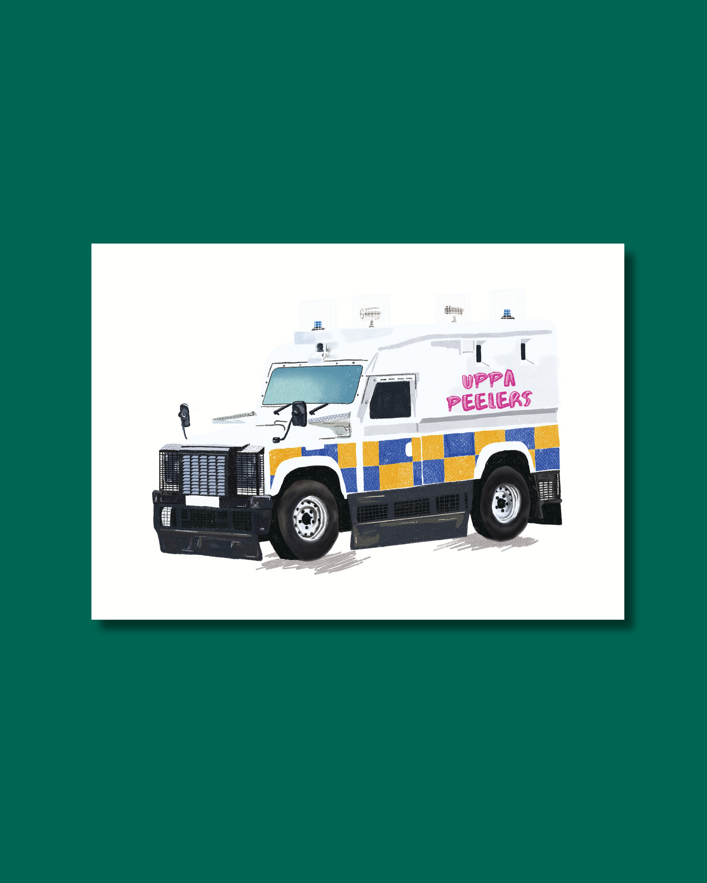 Uppa Peelers | Pussywagon PSNI Print | Dearbhail Designs