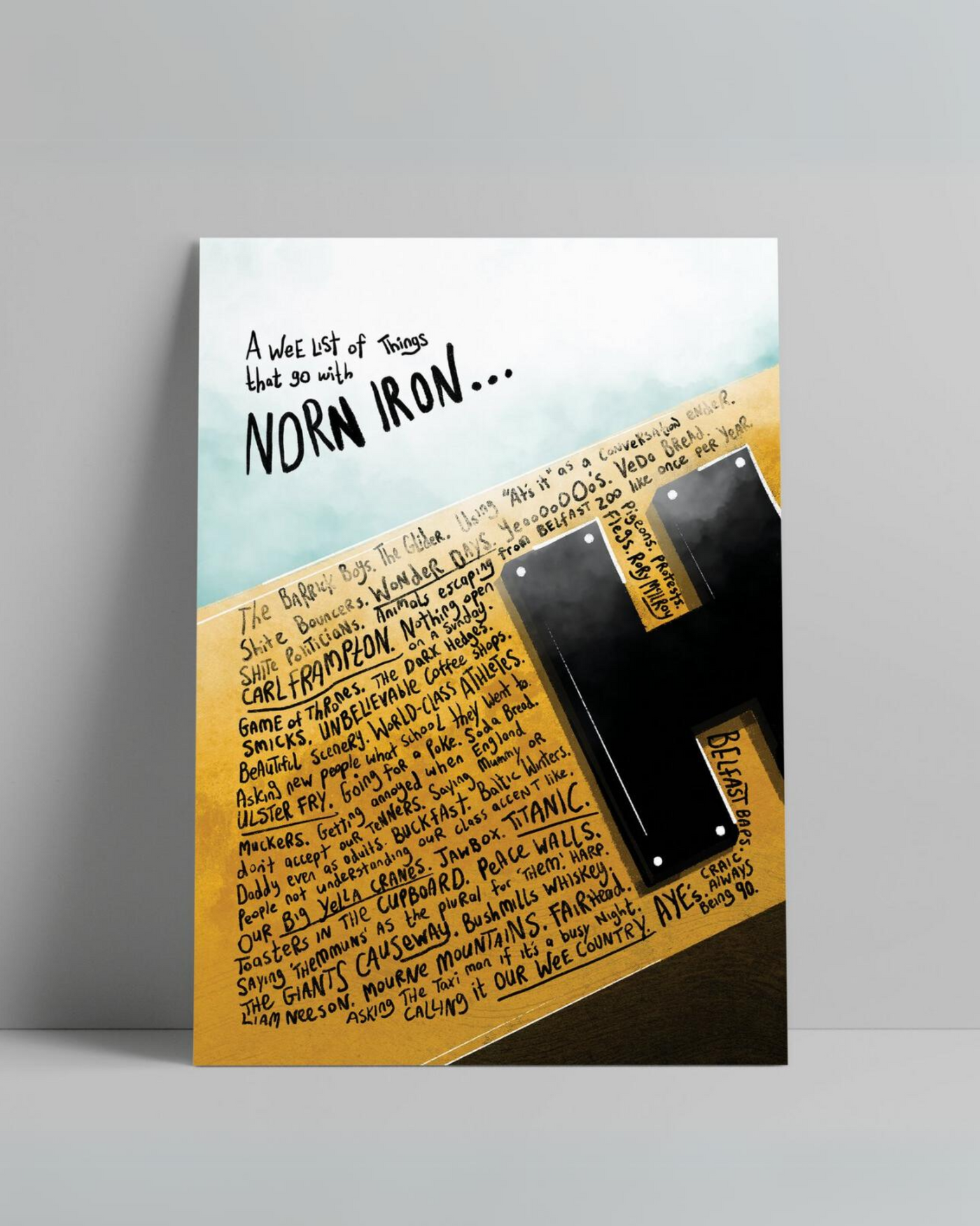 Norn Iron List Print | The Wee Fella
