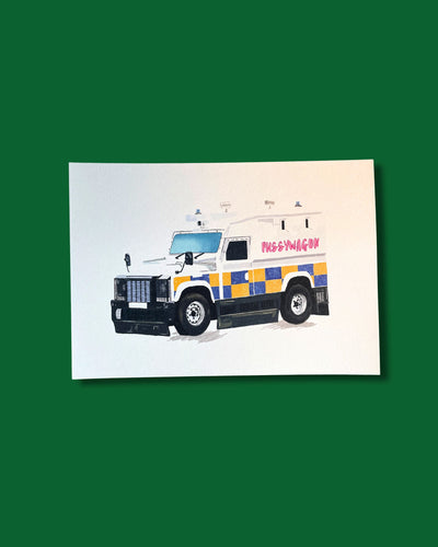 Uppa Peelers | Pussywagon PSNI Print | Dearbhail Designs