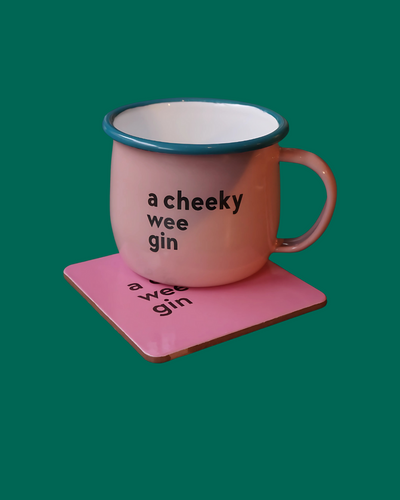 A Cheeky Wee Gin Mug & Coaster Set | Born & Bred