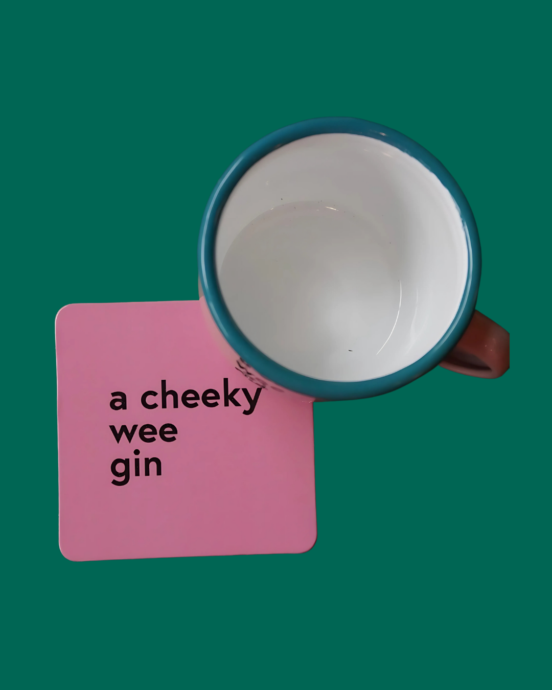 A Cheeky Wee Gin Mug & Coaster Set | Born & Bred