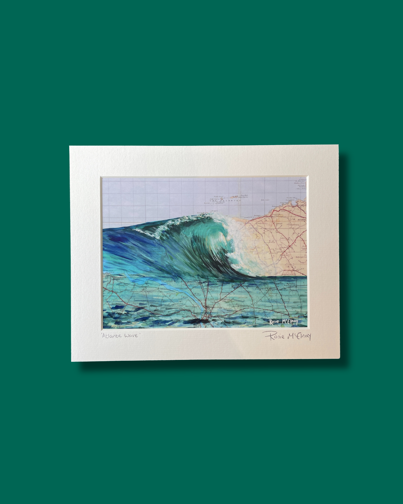 Wild Atlantic Way Wave Art Print | Rosie's Easel