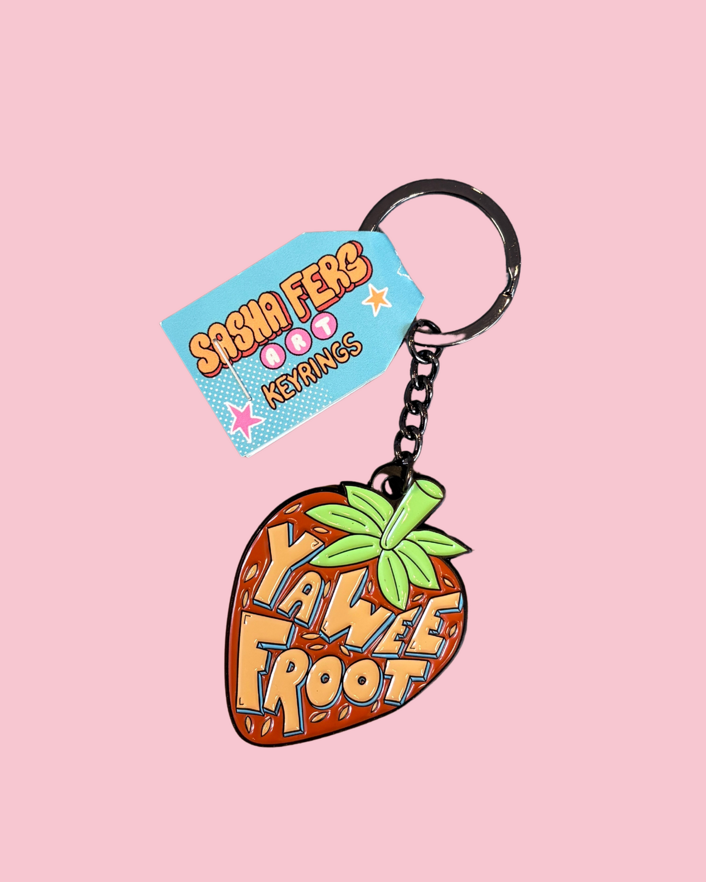 Ya Wee Froot Keyring | Sasha Ferg Art