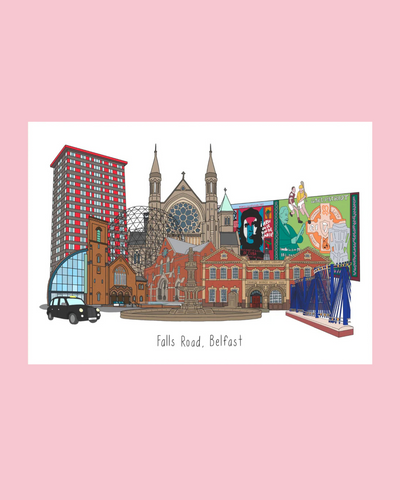 Falls Road Belfast Print | Connect The Dots Design