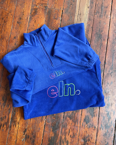 Blue Outline Half Zip | ELN