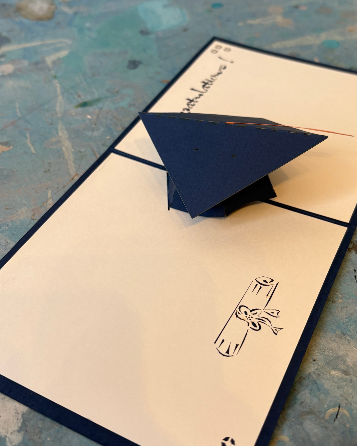 Graduation Hat Pop Up Card | Paper Bear