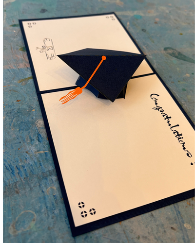 Graduation Hat Pop Up Card | Paper Bear