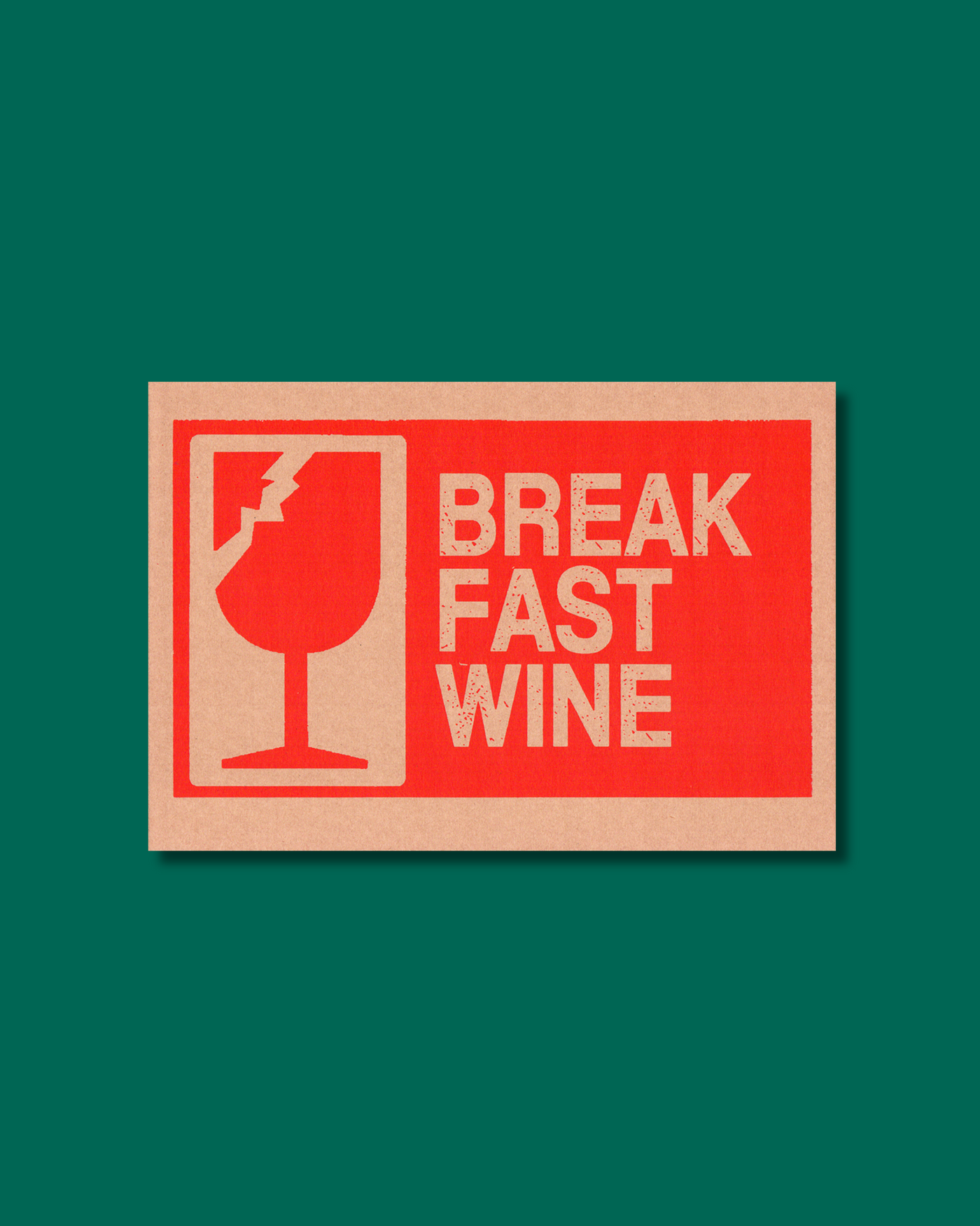 Break Fast Wine Limited Ed Print | Leo Boyd