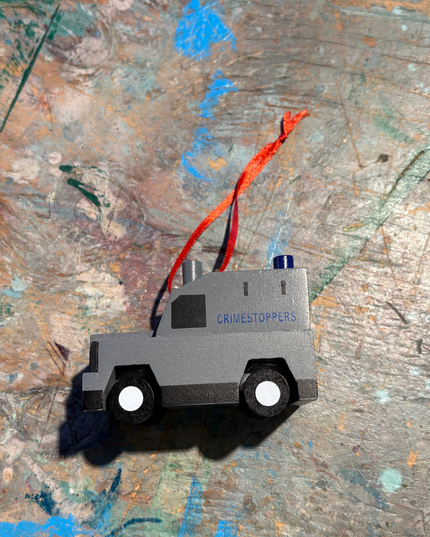 The Wee Grey Police Van Decoration | Cowfield Design