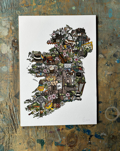 Ireland Map Print | Danni Simpson Art