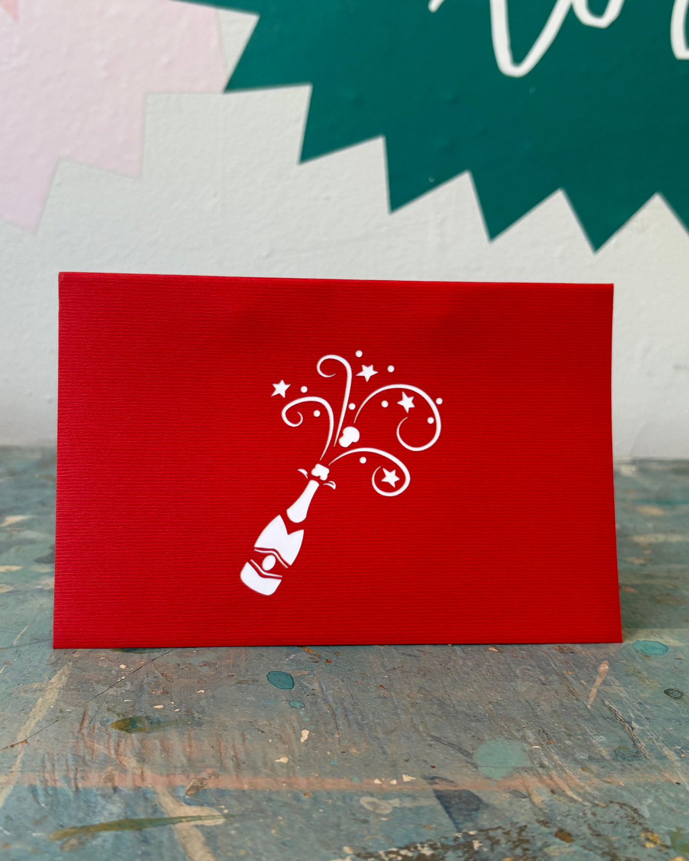 Champagne Glasses Pop Up Card | Paper Bear