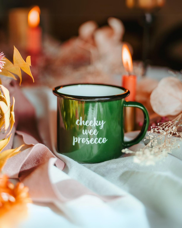 Cheeky Wee Prosecco Enamel Mug