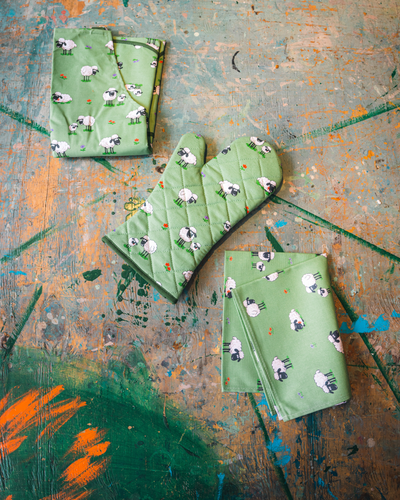Fluffy Flock Sheep Kitchen Set | Samuel Lamont