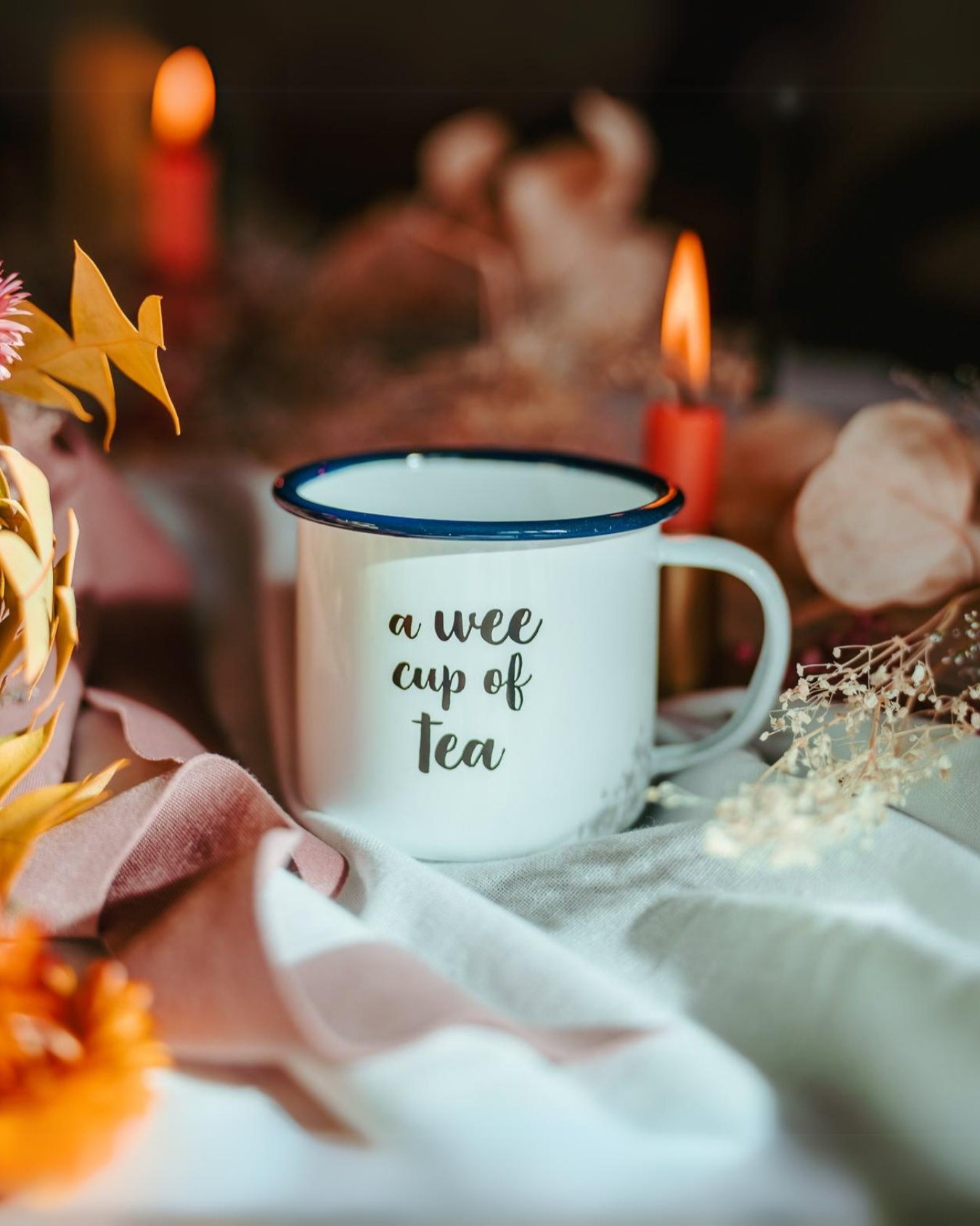 A Wee Cup of Tea Enamel Mug
