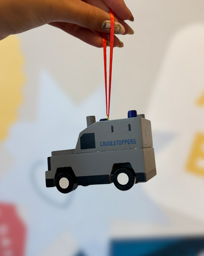 The Wee Grey Police Van Decoration | Cowfield Design
