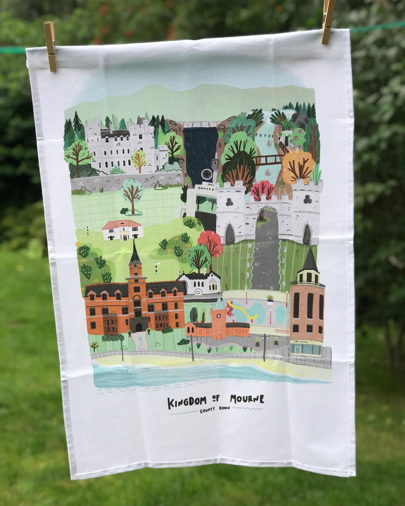 Kingdom of Mourne Tea Towel