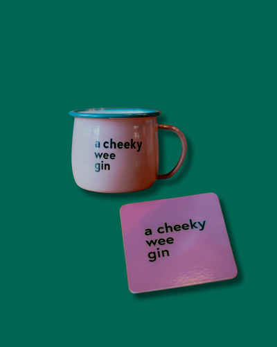 A Cheeky Wee Gin Mug & Coaster Set | Born & Bred