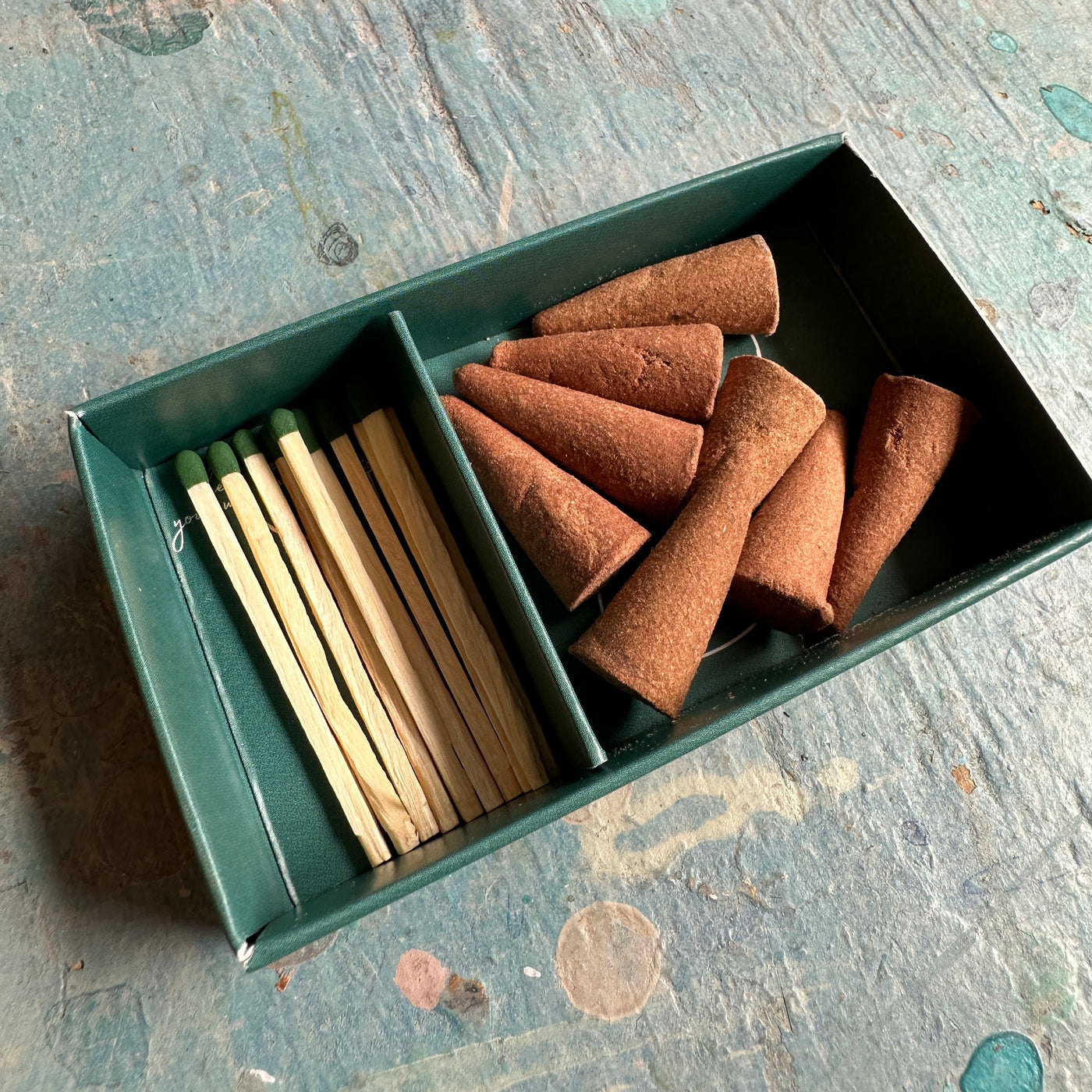 incense cone match box