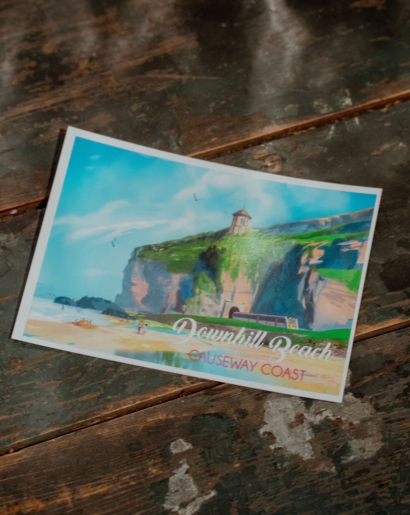 Downhill Beach Postcard