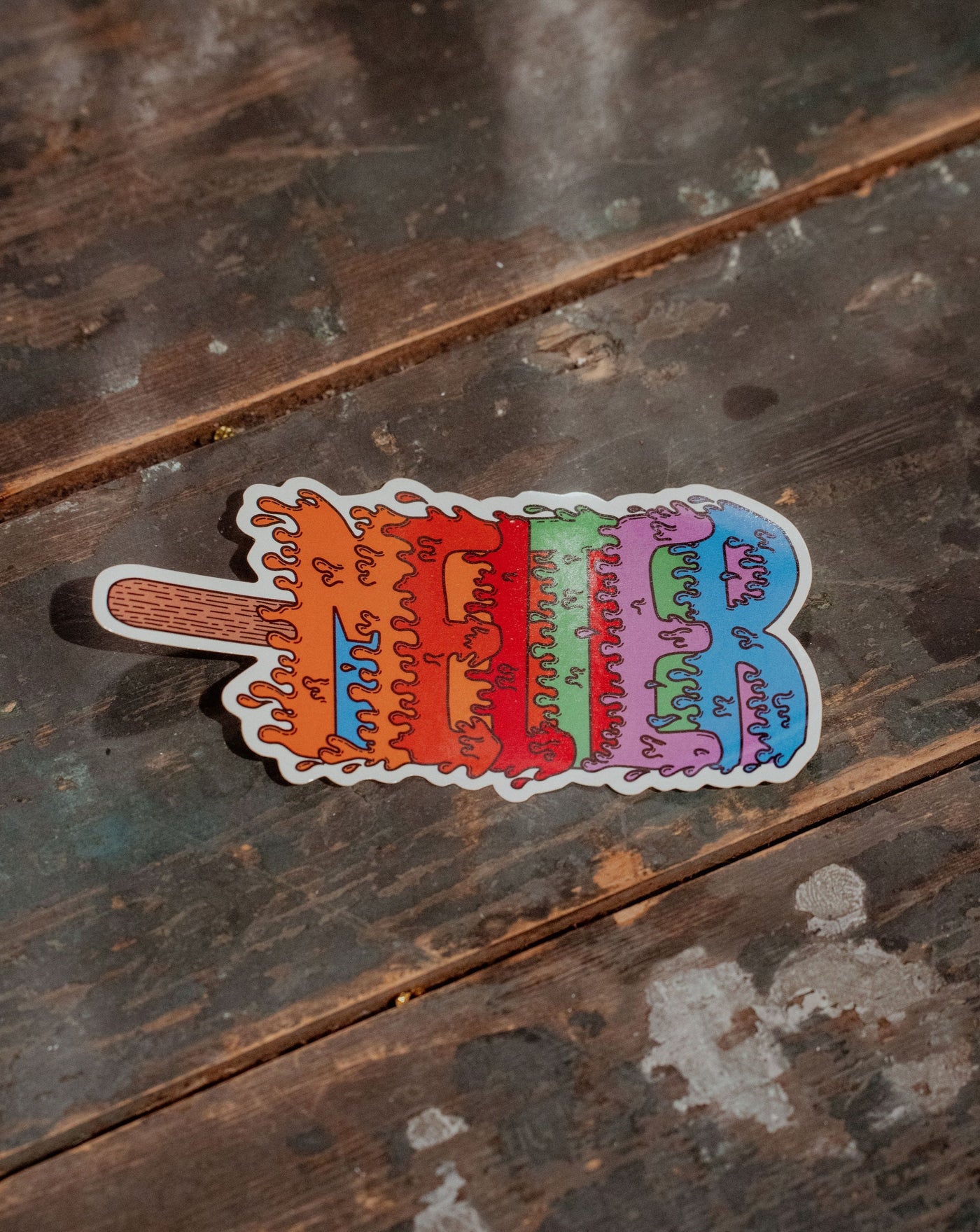 Melter Ice Lolly Sticker | Sasha Ferg Art