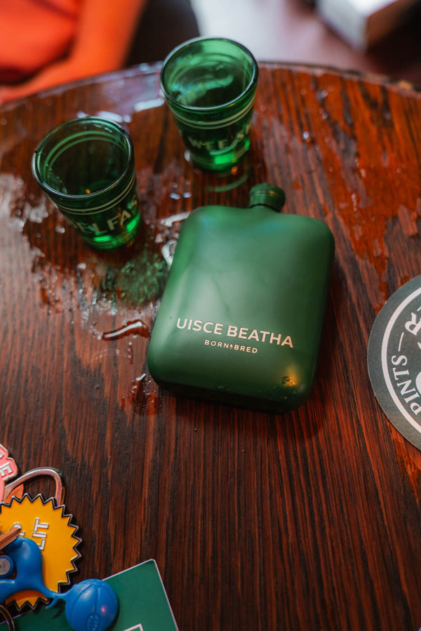 'Uisce Beatha' Whiskey Hip Flask | Born & Bred