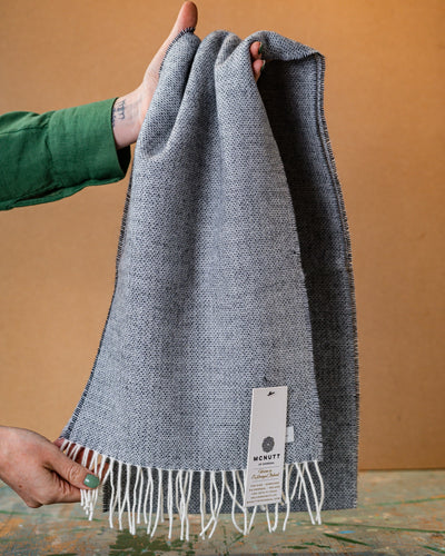 Spotted Stone Lambswool Scarf | McNutt Of Donegal