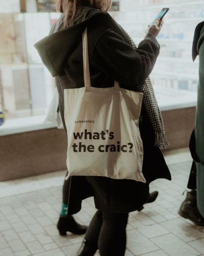 what's the craic tote bag
