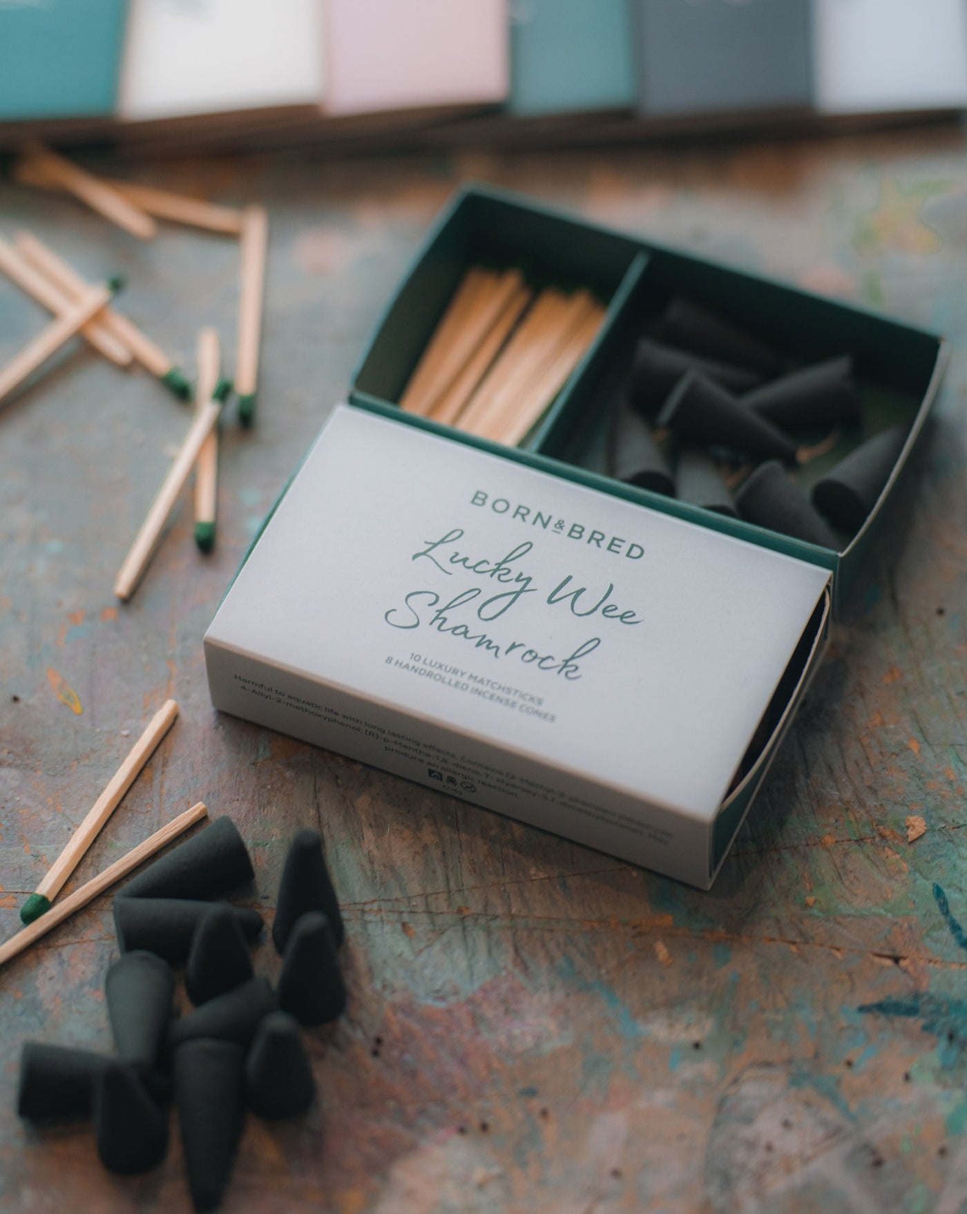 Lucky Wee Shamrock Incense Match Box