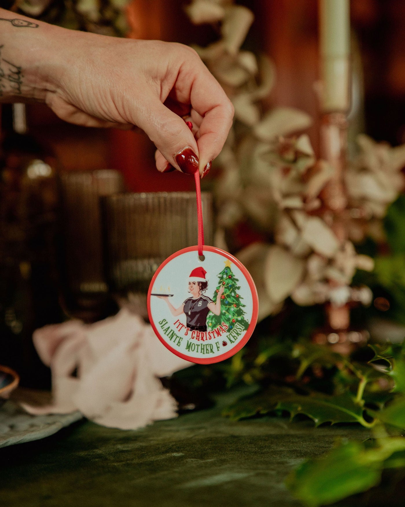 Michelle Slainte Motherf*ckers Christmas Decoration | Derry Nice Things