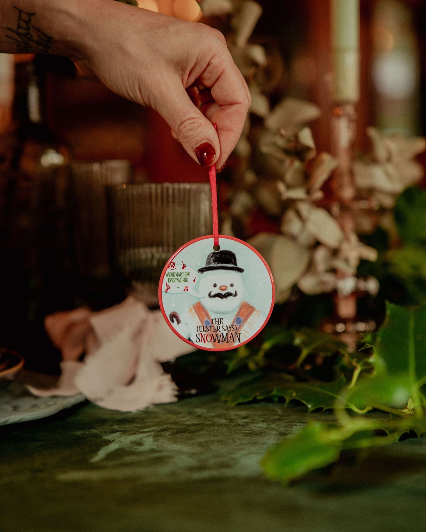 The Ulster Says Snowman Christmas Decoration | Derry Nice Things