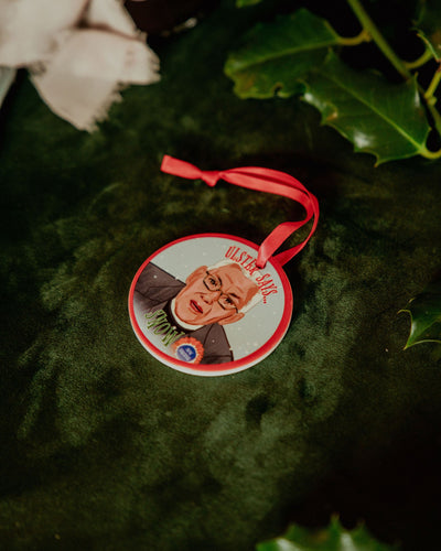 Ian Paisley 'Ulster Says Snow' Christmas Decoration | Derry Nice Things