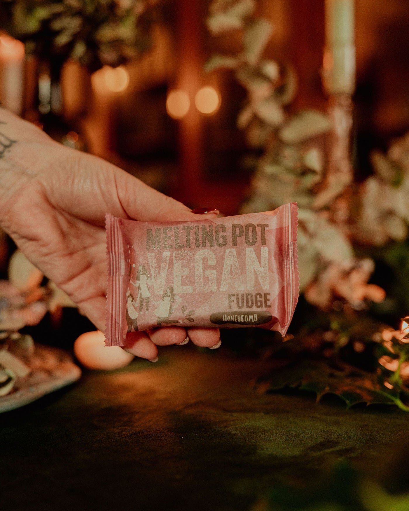 Vegan Honeycomb Fudge | Melting Pot