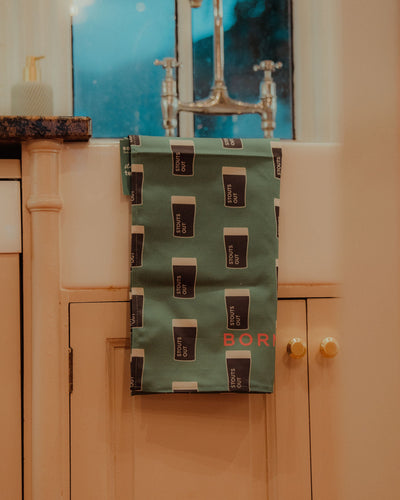 Stouts Out Tea Towel | Born & Bred