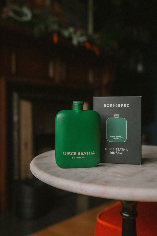 'Uisce Beatha' Whiskey Hip Flask | Born & Bred