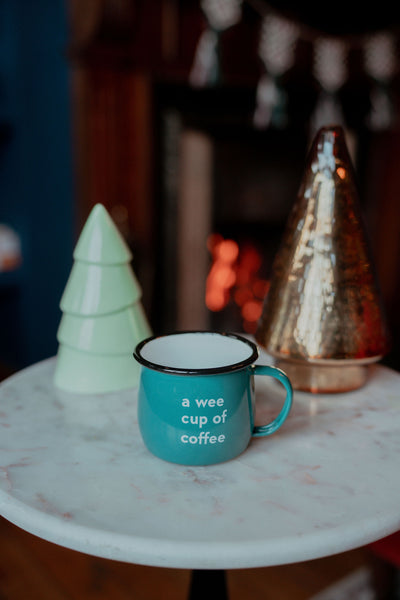 A Wee Cup of Coffee Enamel Mug