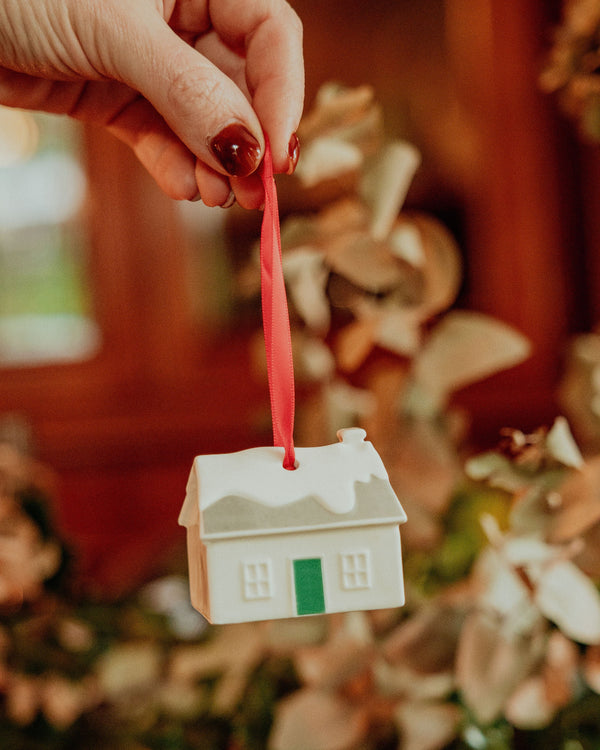 Cosy Wee Cottage Ceramic Christmas Decoration | Born &  Bred