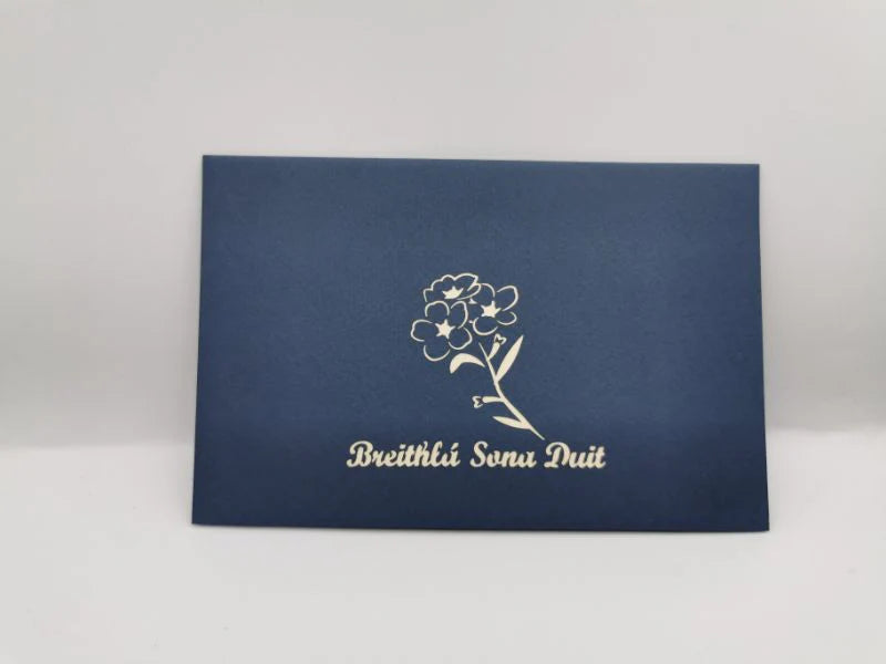 Breithla Sona Duit Flower Pop Up Card | Paper Bear