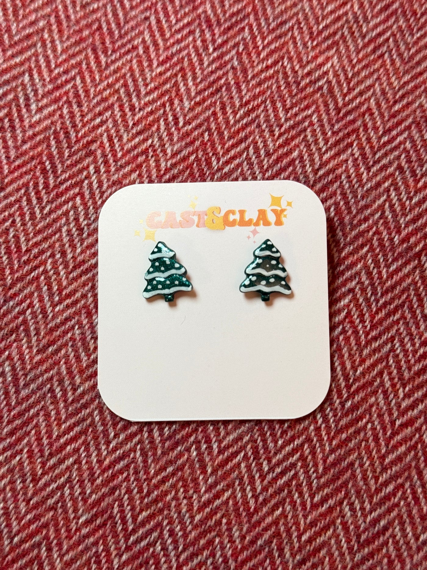 Christmas Tree Studs | Cast & Clay