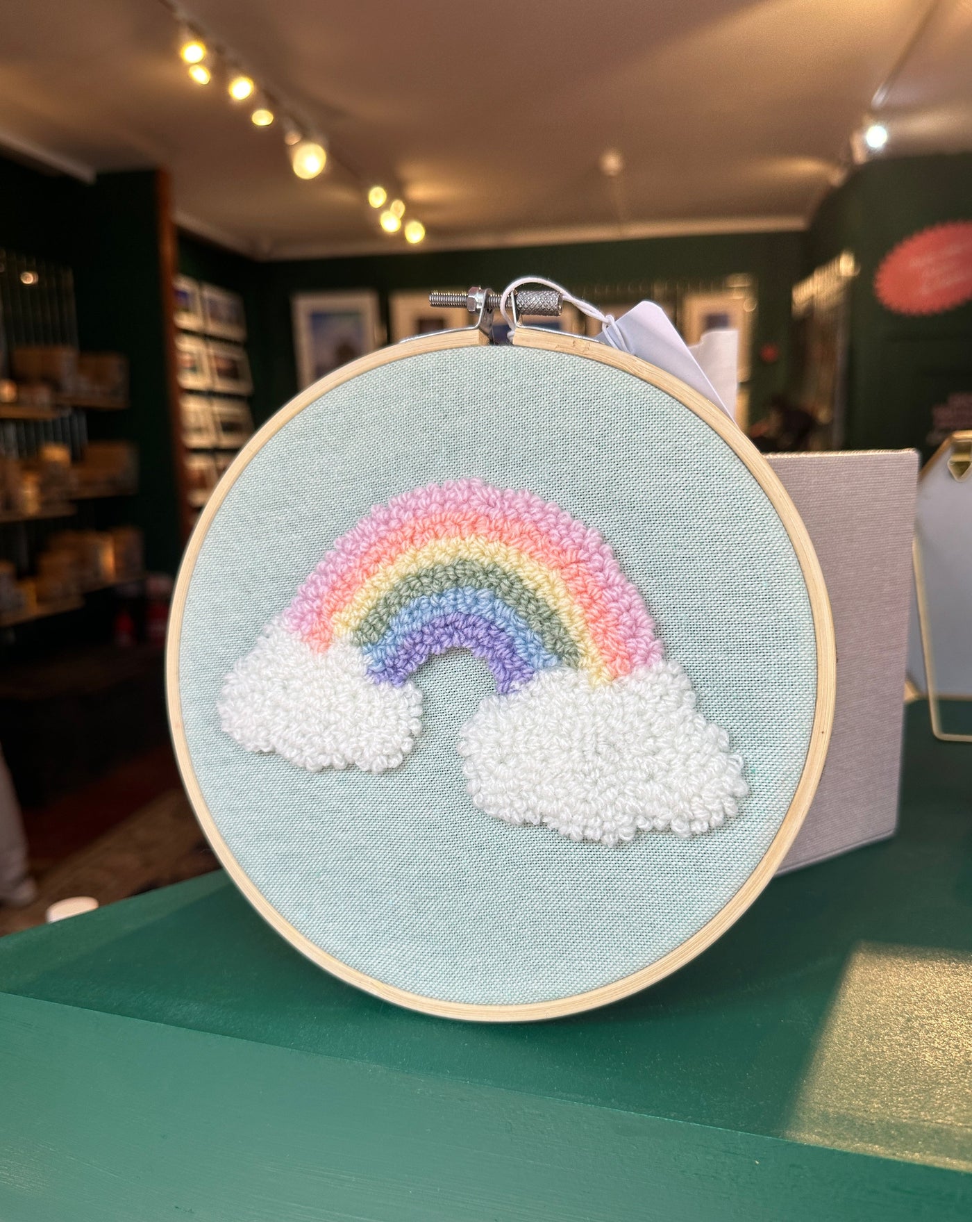 Pastel Rainbow Hoop | Yarn & Punch