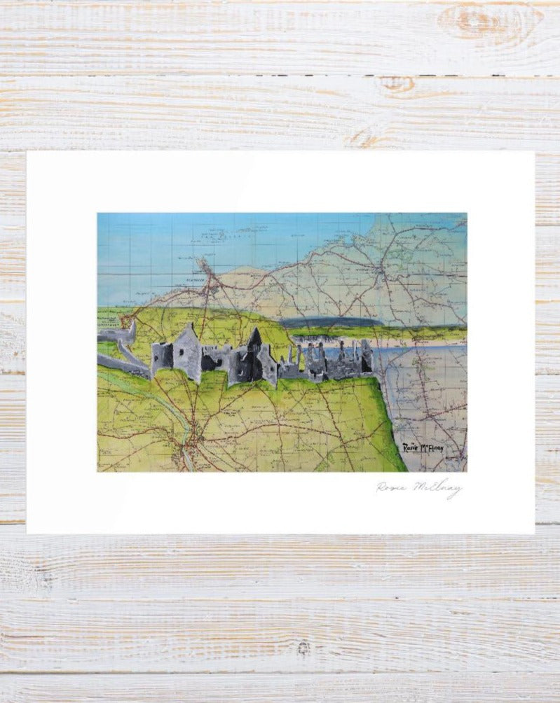 Dunluce Castle Art Print | Rosie's Easel